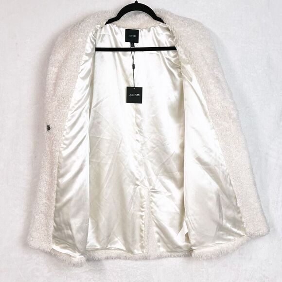 Joe’s Jeans Pascale Faux-Shearling Coat in Cream Size S NWT - Picture 6 of 16